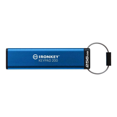 Memoria usb 3.2 kingston 256gb ironkey keypad 200