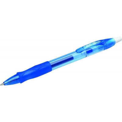 Bic Gel-ocity Original Boligrafo de Tinta Gel Retractil - Punta Media de 0.7mm - Recargable - Grip de Goma - Clip de Plastico - Color Azul