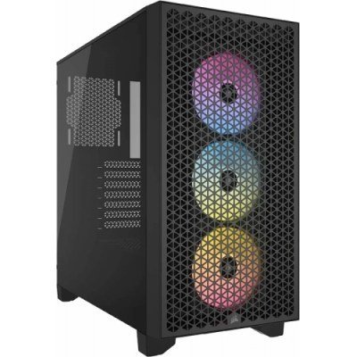 Corsair 3000D RGB AIRFLOW Cristal Templado USB 3.2 Negra