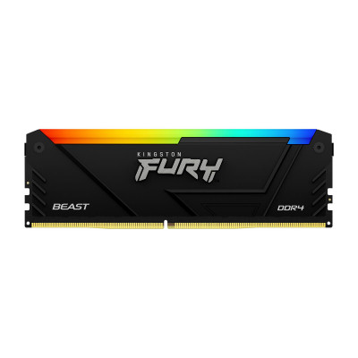 Kingston 16GB (1x16GB) DDR4 3200MT/s CL16 FURY Beast RGB Black XMP