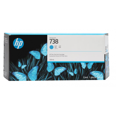 TINTA CIAN HP 738