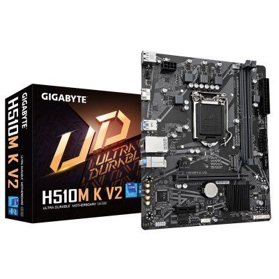 Placa base gigabyte h510m k v2 intel 1200 matx 2ddr4 pcie 3.0 2sata