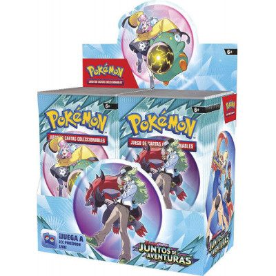 Pokemon tcg escarlata y púrpura juntos de aventuras booster