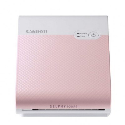 Impresora canon qx10 sublimacion color photo selphy square - wifi - usb - rosa