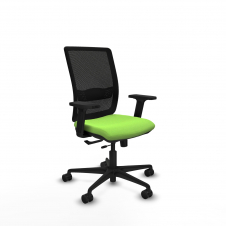 Piqueras y Crespo Haches traslack malla negra bali pistacho brazos 2D base nailon ruedas 65mm nailon