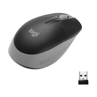 Ratón Inalámbrico Logitech M190/ Hasta 1000 DPI/ Gris Marengo
