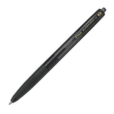Super Grip G Negro Bolígrafo de punta retráctil con pulsador Medio 12 pieza(s)
