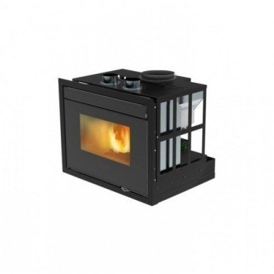 Estufa de pellets insertable canalizable 15 kW INSERT 15C (AMG)