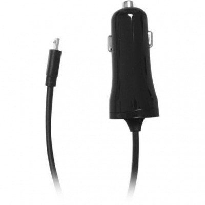 CARGADOR DE COCHE VIVANCO 38346 - CONECTOR MICRO USB - SALIDA 5V/1A - ENTRADA 12-24V- NEGRO
