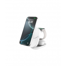 Belkin Qi2 Fitness tracker, Auriculares, Smartphone, Reloj inteligente Blanco USB Cargador inalámbrico Carga rápida Interior