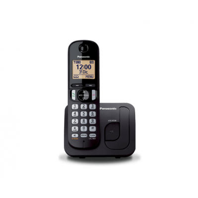 KX-TGC210 Teléfono DECT Negro Identificador de llamadas