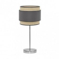 Sobremesa Alto Kandy 1xe27 Natural/gris 67x30x30 Cm