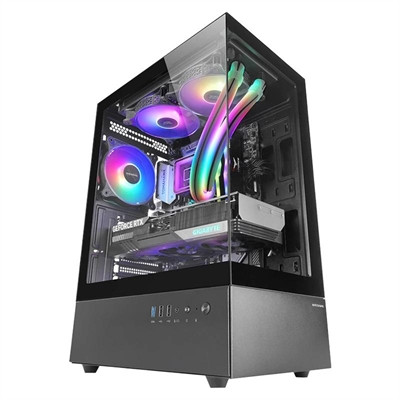 Caja ATX Mars Gaming Ventis FRGB Silence Negro