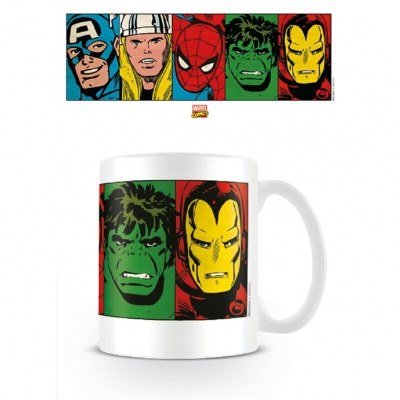 Taza de desayuno pyramid marvel caras comic