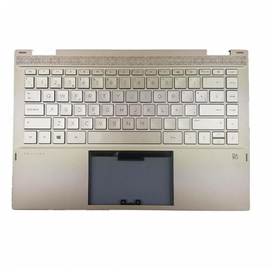 Top case + teclado HP 14-DW Plata L96519-071