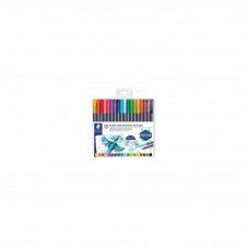 PAQUETE 18 ROTULADORES STAEDTLER DOBLE PUNTA ROTULADOR PINCEL COLORES SURTIDOS 3001 TB18 02