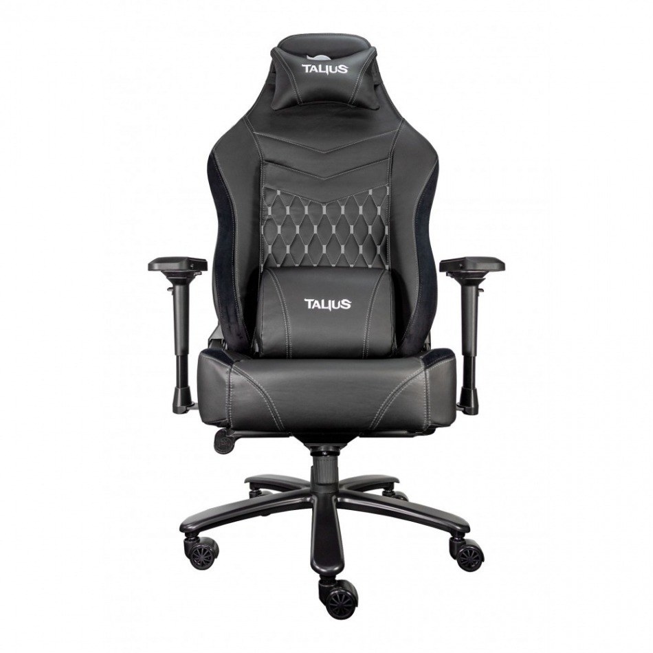 Talius silla Mamut gaming negra/gris 4D, Frog, base metal, ruedas nylon, hasta 170kg