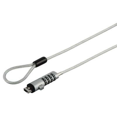 00054117 cable antirrobo Plata, Transparente 1,8 m