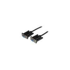 StarTech.com Cable de 1m Nulo de Módem Serie RS232 DB9 - Hembra a Hembra - Color Negro