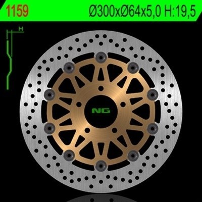 Disco de freno NG 1159 Ø300 x Ø64 x 5 1159