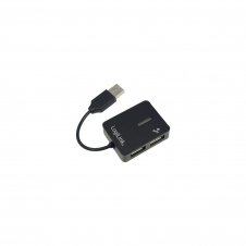 LogiLink USB 2.0 4-Port Hub 480 Mbit/s Negro