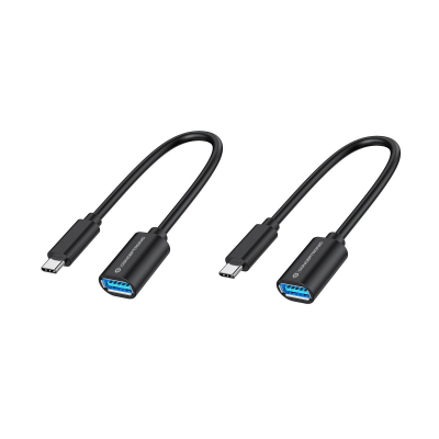 ABBY11B cable USB USB 3.2 Gen 1 (3.1 Gen 1) 0,2 m USB C USB A Negro