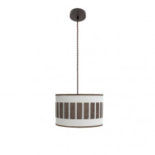 Colgante Ivanna 1xe27 Marron/blanco-oxido Regx30x30 Cm