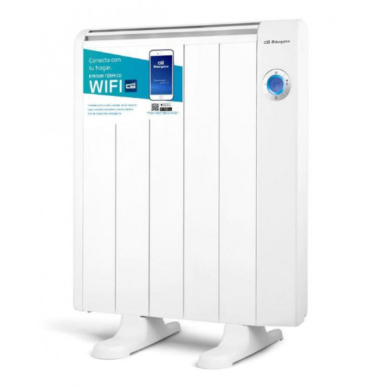 Emisor térmico seco Orbegozo WiFi RRW 800, 800 W, 5 elementos, 3 modos, display LCD, blanco