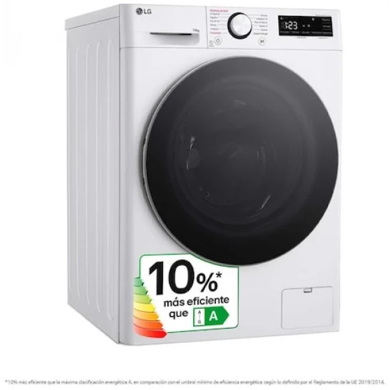 Lavadora LG F4WR6010A1W, 10 kg, 1400 rpm, clase A-10%, blanco - imagen 4
