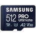 Tarjeta De Memoria Samsung Pro Ultimate 512Gb Microsd Xc Con Adaptador/ Clase 10/ 200Mbs