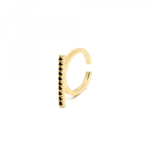 MANHATTAN BLACK anillo #oro brillo 1 u