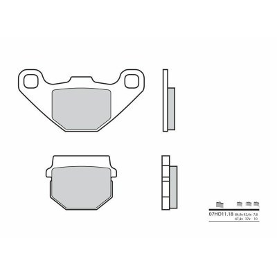 Pastillas de freno orgánicas Brembo 07HO1118 07HO1118