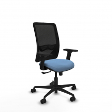 Piqueras y Crespo Zulema sincro malla negra bali azul cielo brazos 2D base nailon ruedas 65mm nailon