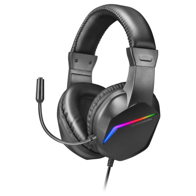 Auriculares Gaming con Micrófono Mars Gaming MH122/ Jack 3.5/ Negros