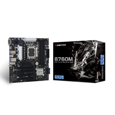 Placa base biostar b760mxc pro matx - 4xddr5 - 8x sata3 lga 1700