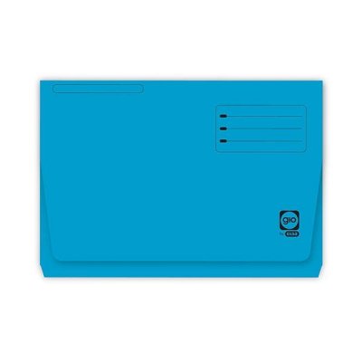 Gio Paq.25 subcarpetas bolsillo folio azul