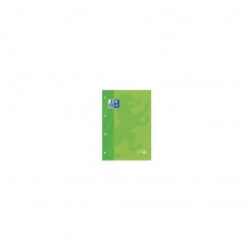 RECAMBIO OXFORD CLASSIC CUADERNO A4 A4+ 80 HOJAS 90 GRAMOS 4 TALADROS CUADRICULA 5X5 ENMARCADO VERDE MANZANA 400123674