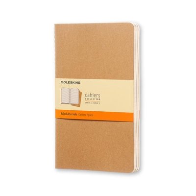 MOLESKINE Paq.3 libretas Cahier L lisas marron kraft