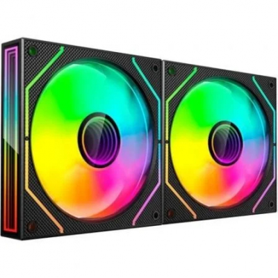 KIT 2xVENTILADOR INTERNO ARGB MARS GAMING MF3DPROX2 NEGRO 120mm ARGB 360º PWM