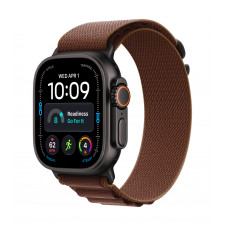 Apple Watch Ultra 4 (GPS + Cellular) - Caja de titanio negro de 49 mm - Correa Loop Alpine burdeos - Talla M