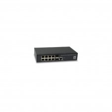 SWITCH LEVEL ONE GESTIONABLE L2 8PTOS 10/100/1000 2PTOS GIGABIT NEGRO GEL-1061