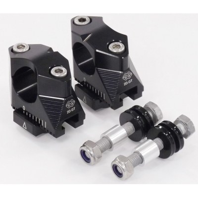 Alzas de manillar ajustables Gilles Tooling, negro 2DGT-11-18-B