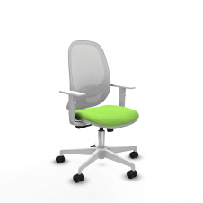 Piqueras y Crespo Cilanco blanca sincro malla blanca bali pistacho brazos blancos base blanca ruedas 65mm nailon