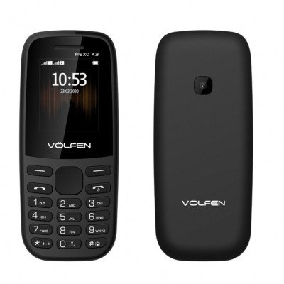 Telefono volfen a3 negro pantalla 1.8pulgadas - camara - radio fm - micro sd - bateria larga duracion