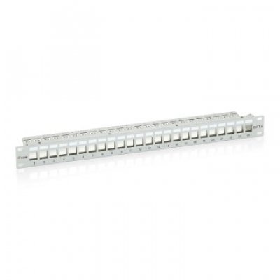 PATCH PANEL 24 PUERTOS CAT.6 APANTALLADO VACIO COLOR GRIS