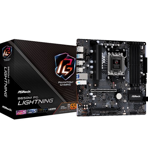 Asrock B650M PG Lightning AMD B650 Zócalo AM5 micro ATX