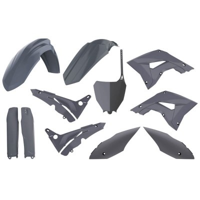 POLISPORT Plastic Kit - Nardo Grey Honda CR125/250 90875