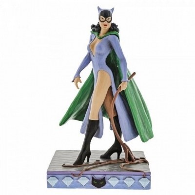 Figura enesco dc comics batman catwoman con latigo