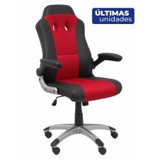 Piqueras y Crespo Silla gaming Talave similpiel negro y rojo.