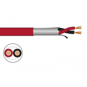 Rollo de cable altavoz resiente al fuego AS+ y libre de halógenos Z1 para circuitos de seguridad, EN 54 Fonestar CI-25MSZ1K